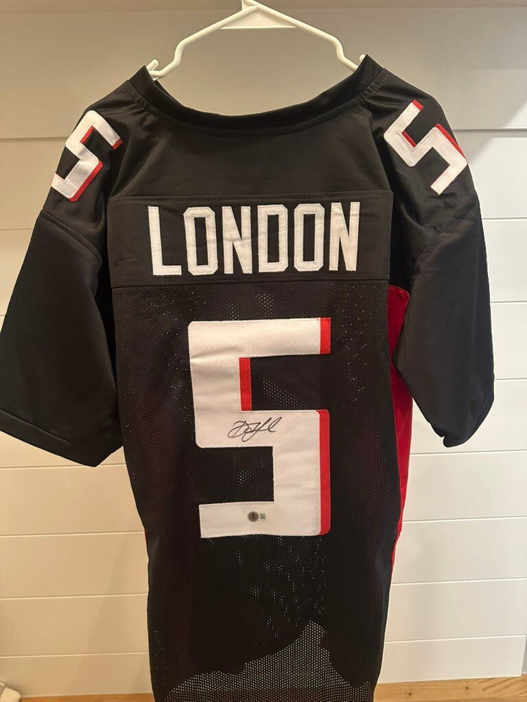 Drake London Signed Football Jersey with Beckett Authentication