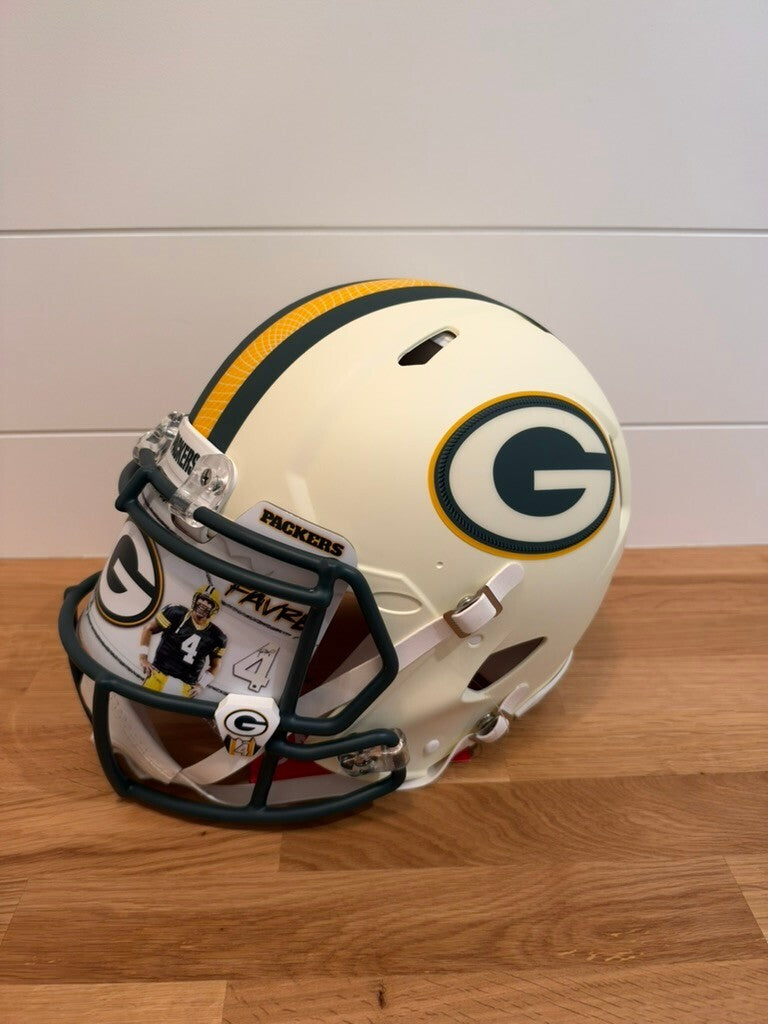 Brett Favre Signed Packers Full Size Authentic Speed Helmet Custom Visor Radtke