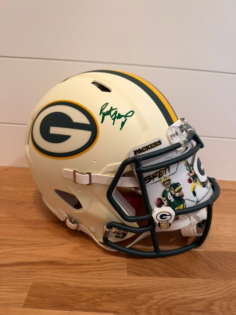 Brett Favre Signed Packers Full Size Authentic Speed Helmet Custom Visor Radtke