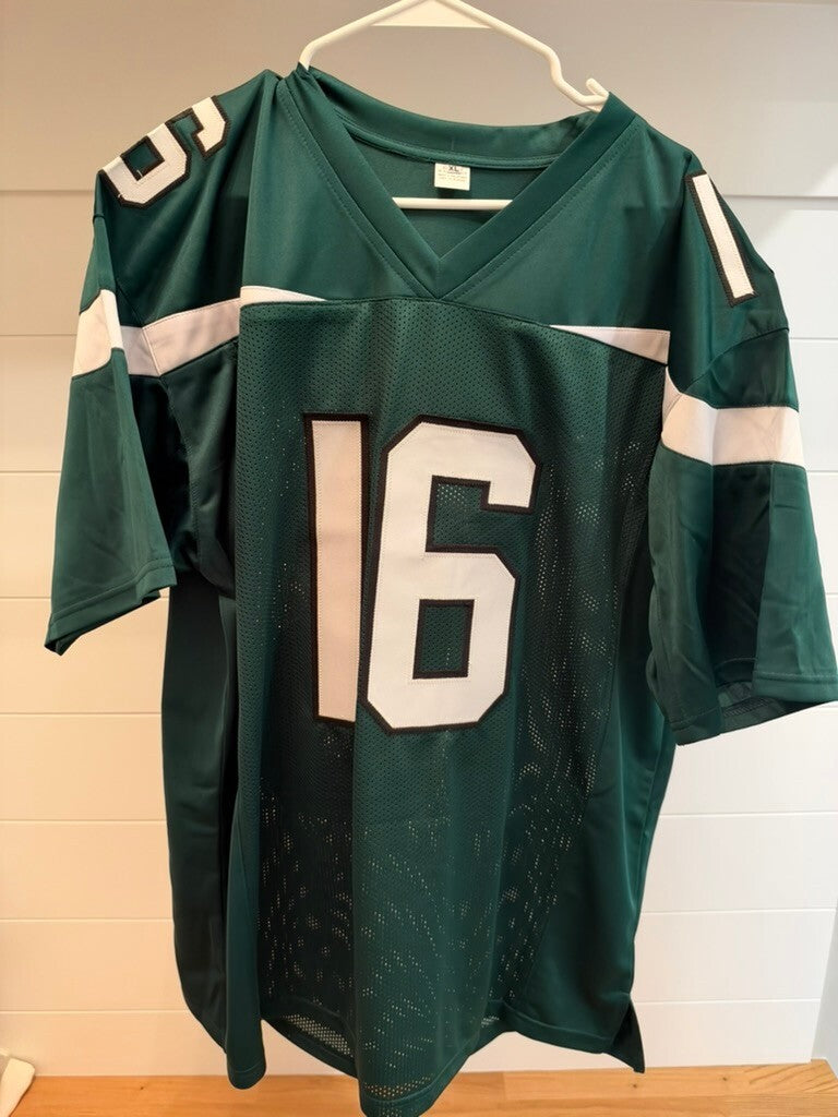 Kenyon Sadiq Signed New York Jets Green Custom Jersey #16 XL JSA