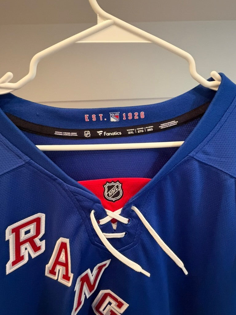 Artemi Panarin Rangers Fanatics Breakaway Jersey Women's 2XL Blue #10 NWT