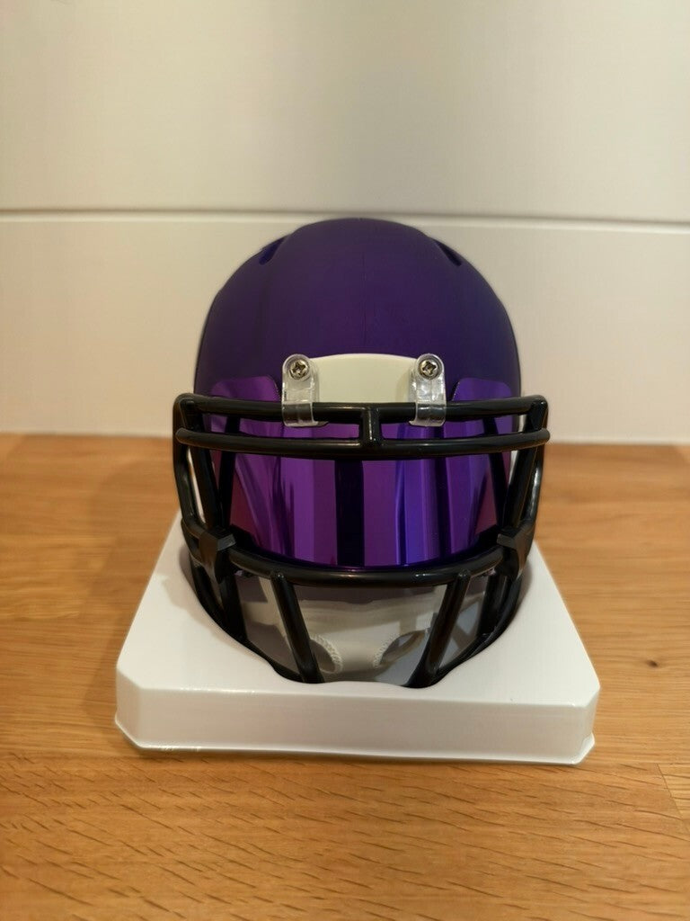 Aaron Jones Signed Minnesota Vikings Speed Mini Helmet TRISTAR COA Purple Visor