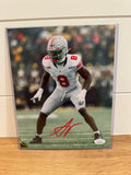 Arvell Reese Signed Ohio State Buckeyes 11x14 Photo JSA Signature Debut