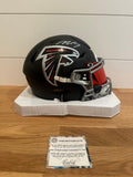 Michael Vick Signed Falcons Riddell MIDI SpeedFlex Helmet – Schwartz COA