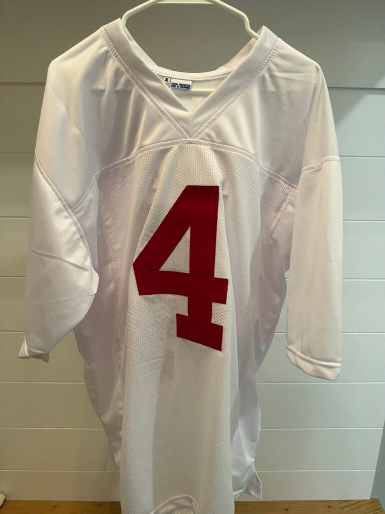 Brian Robinson Jr Signed #4 Alabama Crimson Tide White Jersey JSA COA