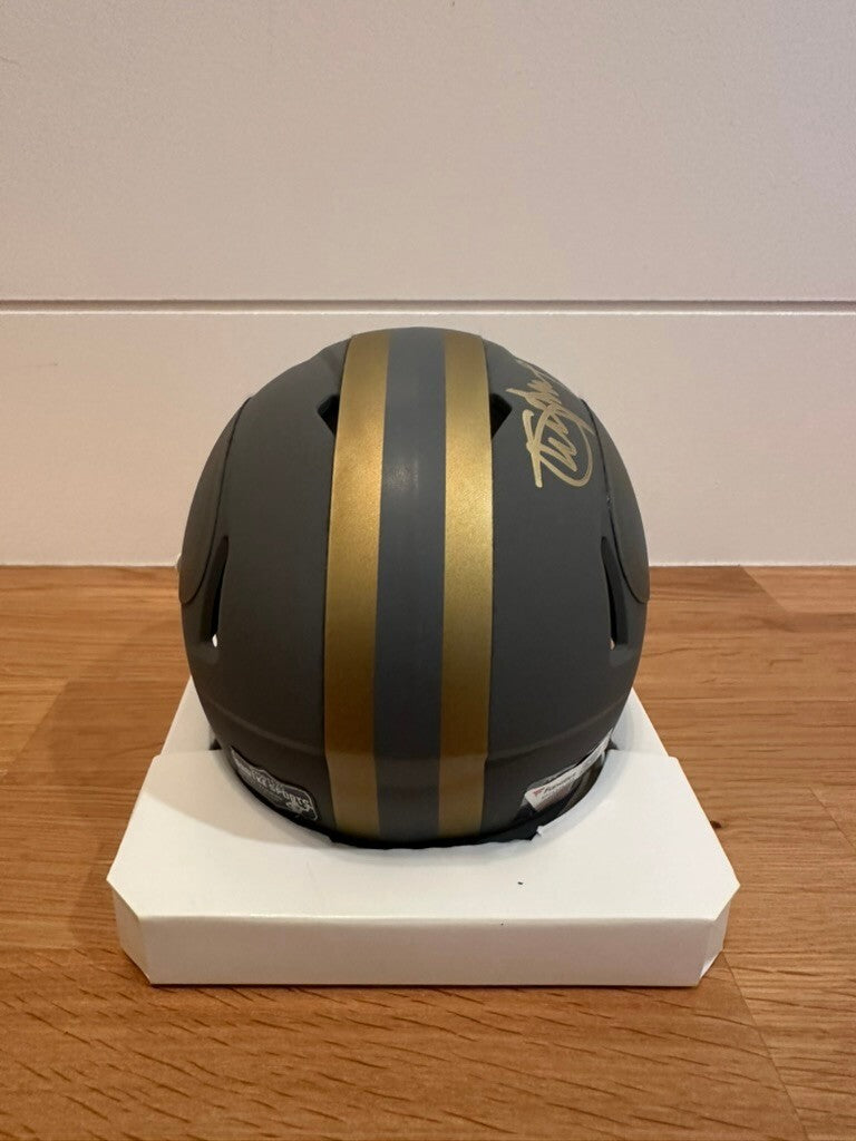 Steve Young Signed 49ers Slate Mini Helmet Fanatics Custom Visor