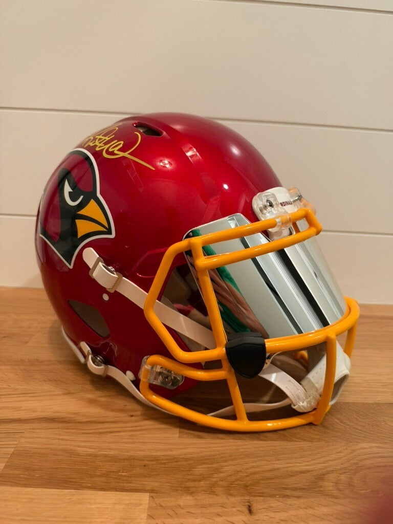 Kurt Warner Signed Cardinals Full Size Authentic Helmet Beckett Witnessed