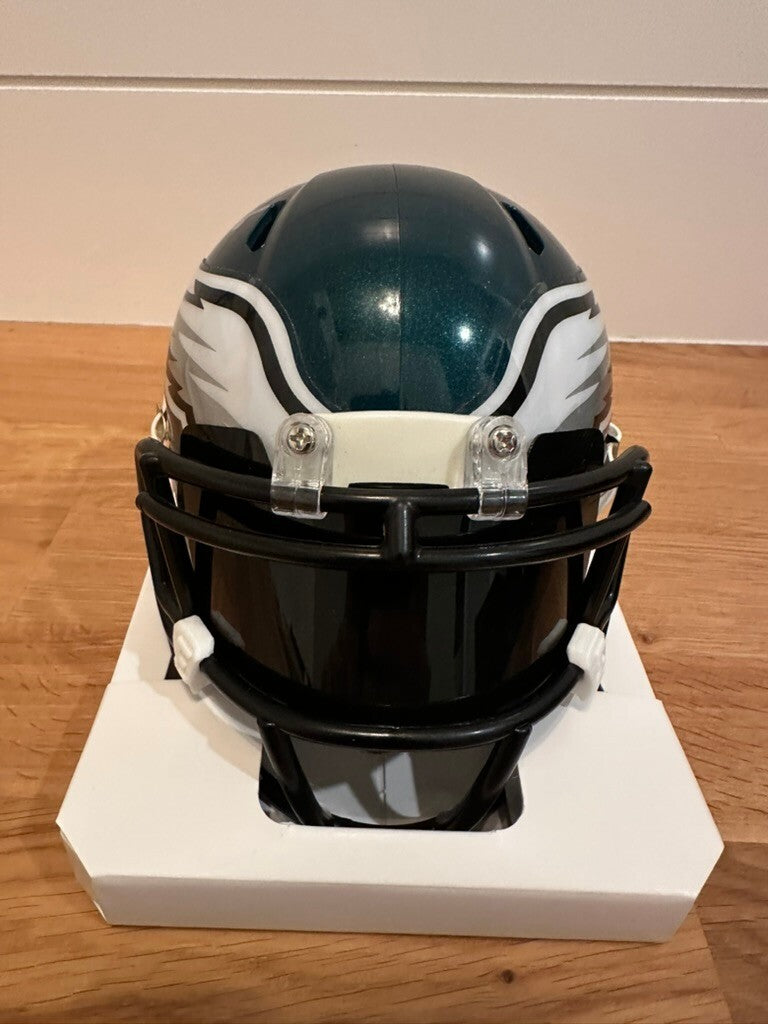 DeVonta Smith Signed Philadelphia Eagles Riddell Speed Mini Helmet Fanatics