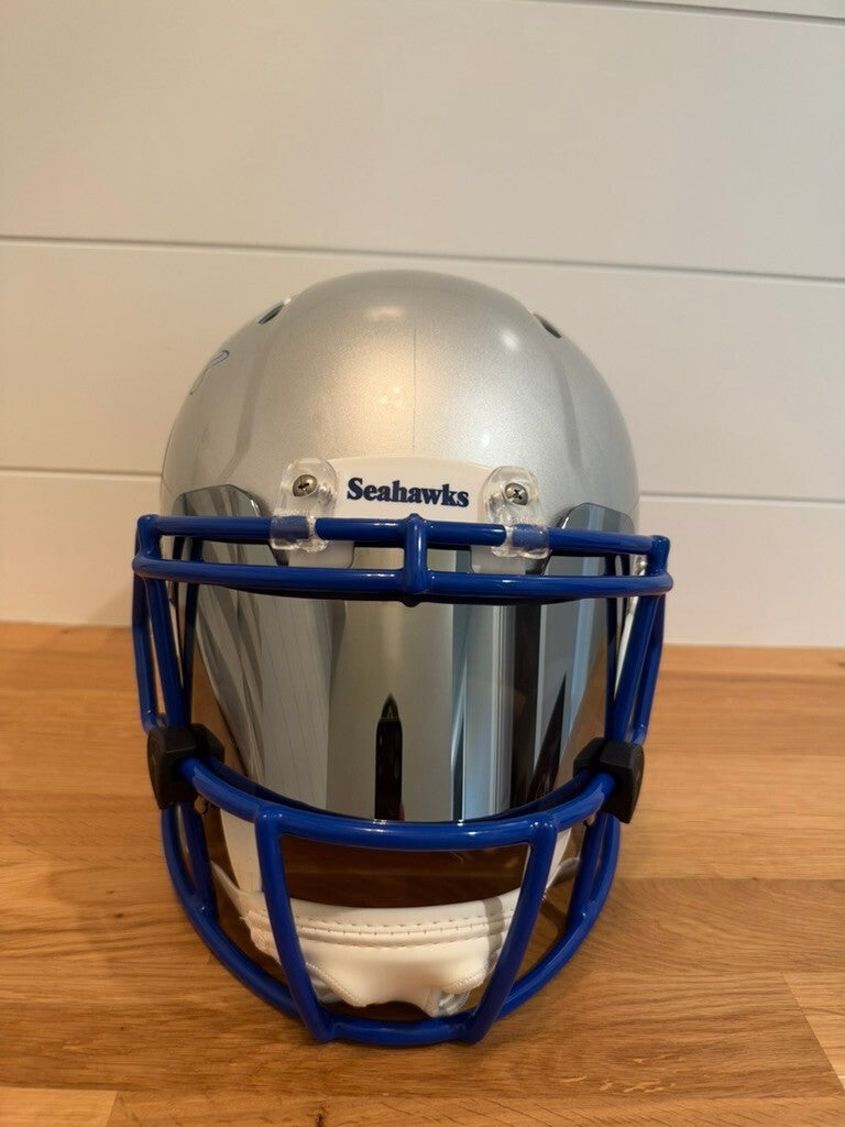 Jadarian Price Signed Seahawks Authentic Full Size Throwback Helmet Beckett