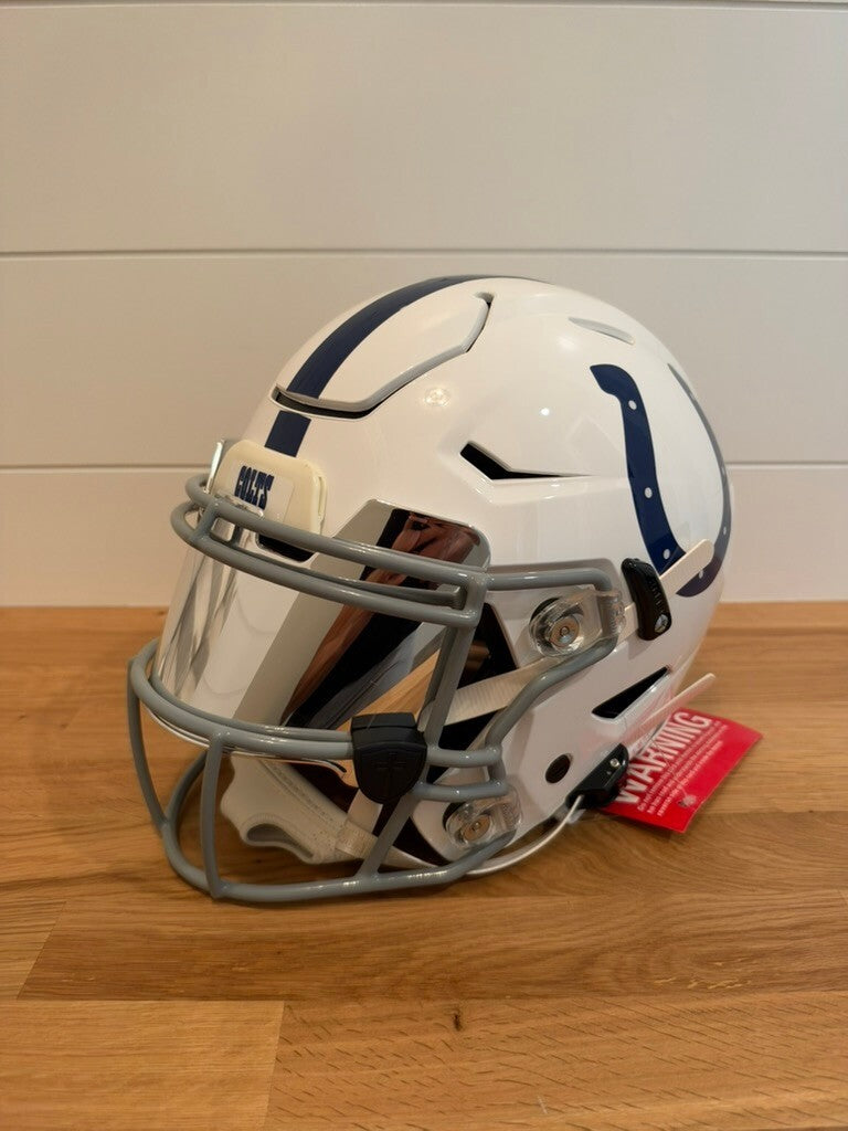 Edgerrin James signed Indianapolis Colts Riddell Speed-flex Helmet COA