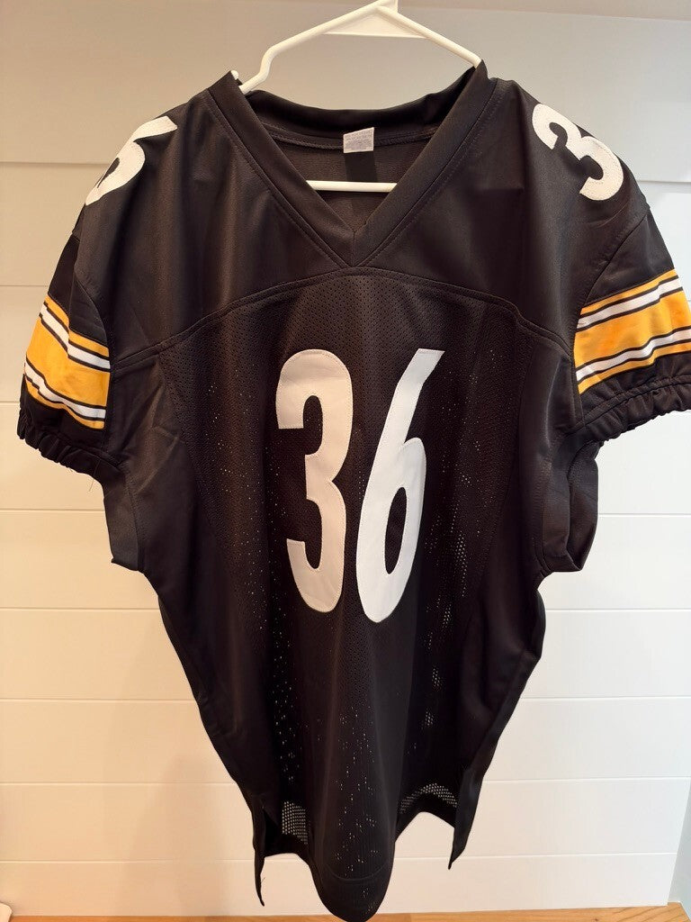 Jerome Bettis Signed Steelers #36 Black Custom Jersey Beckett Witnessed