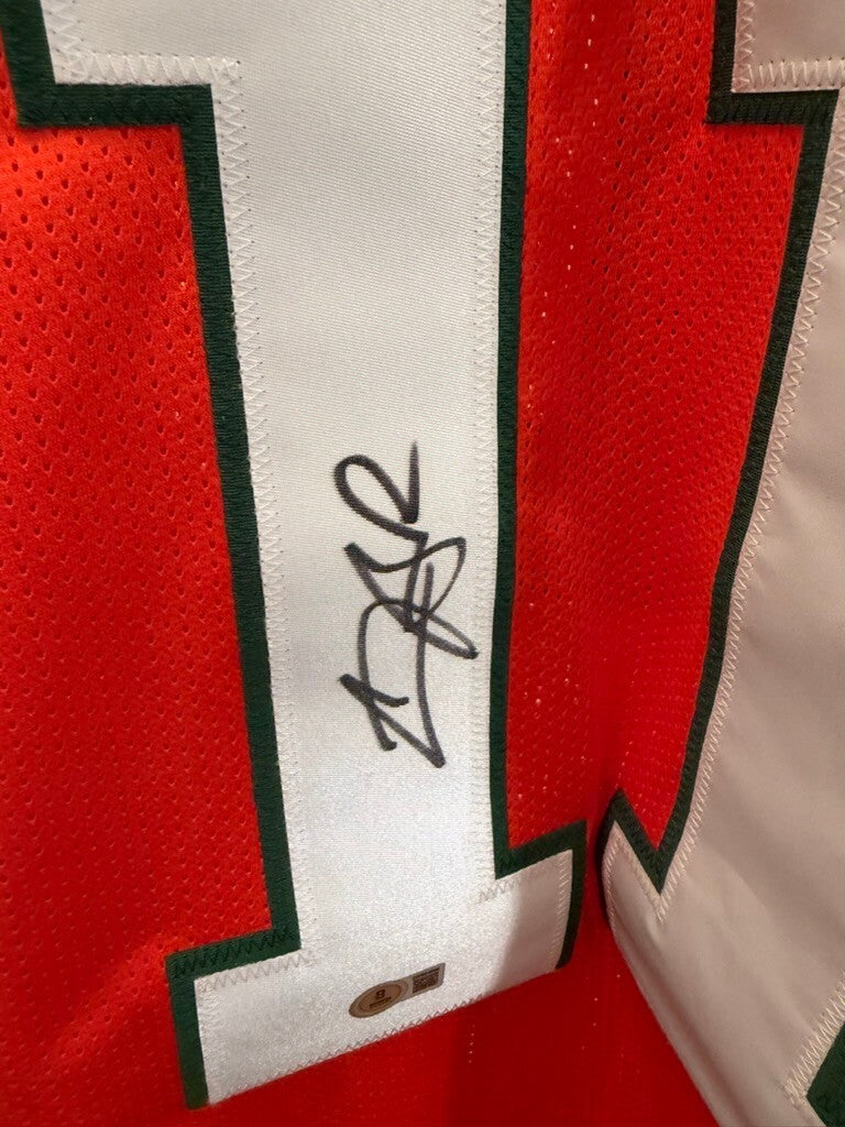 Carson Beck Signed Miami Hurricanes #11 Jersey BAS Witnessed COA
