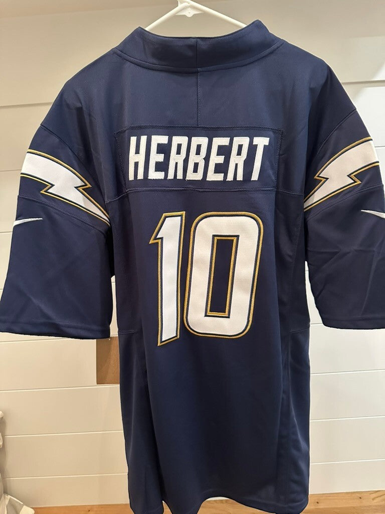 Justin Herbert #10 Los Angeles Chargers Nike Dri-FIT Limited Jersey Navy XL –