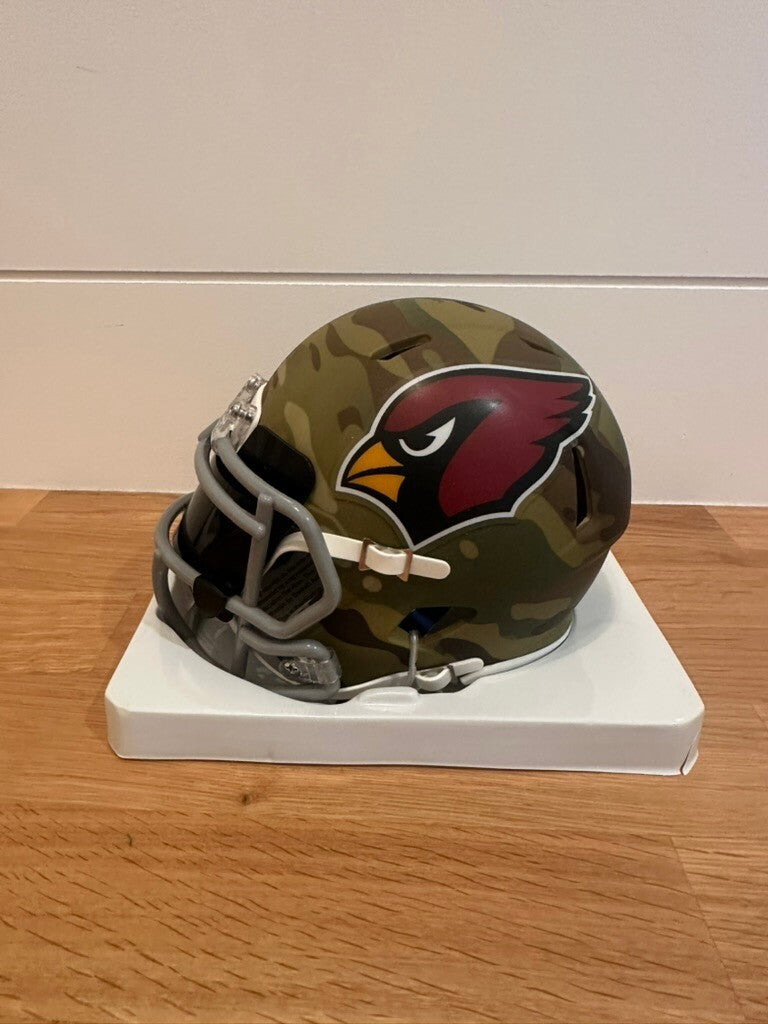 Riddell Arizona Cardinals Camo Alternate Mini Helmet Signed by Kyler Murray