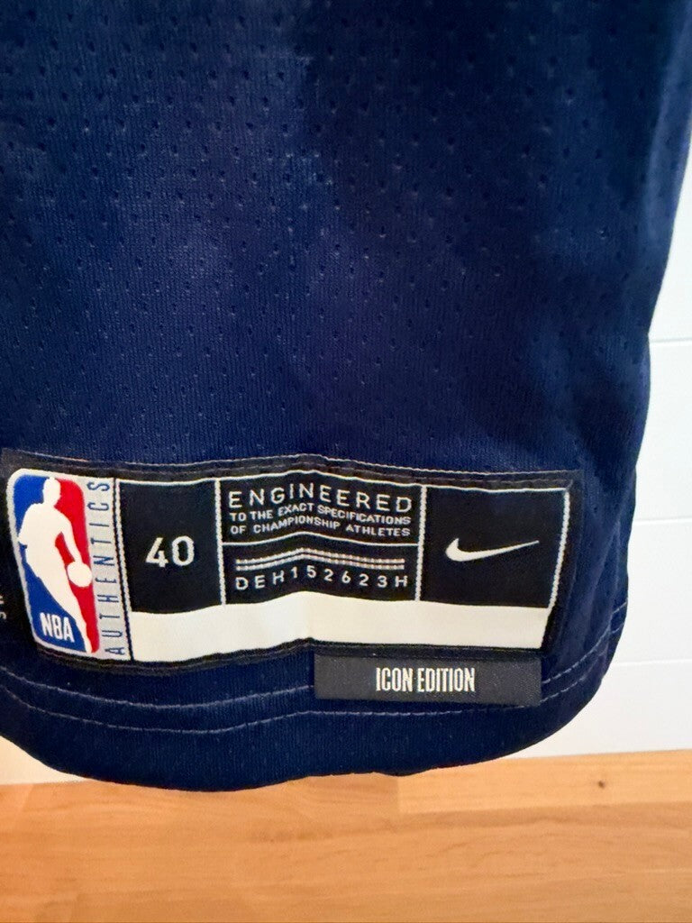 Anthony Edwards Timberwolves Nike Swingman Icon Jersey Men's Small 40 Navy NWT