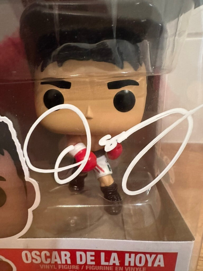 Oscar De La Hoya Signed Funko Pop Boxing Golden Boy #02 JSA WB838415