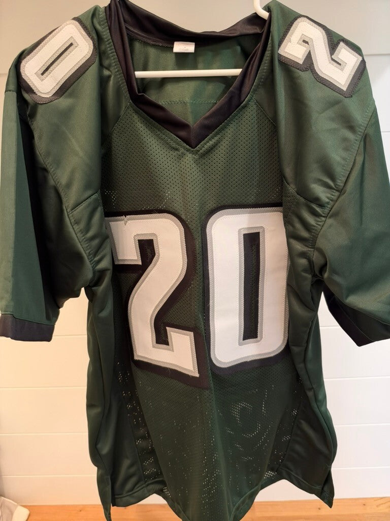 Brian Dawkins Signed Philadelphia Eagles #20 Green Custom Jersey Beckett