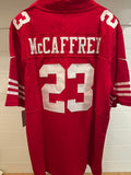 Christian McCaffrey San Francisco 49ers #23 Red Stitched Football Jersey