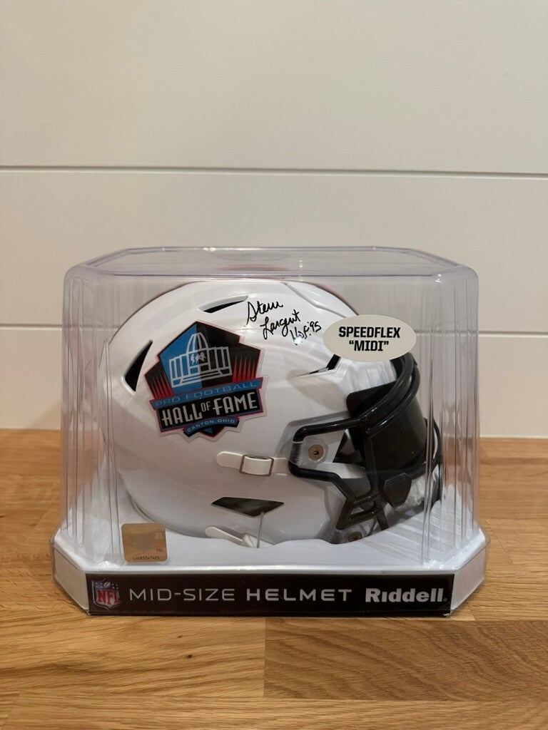 Steve Largent Signed Hall of Fame SpeedFlex MIDI Helmet HOF 95 Beckett Visor