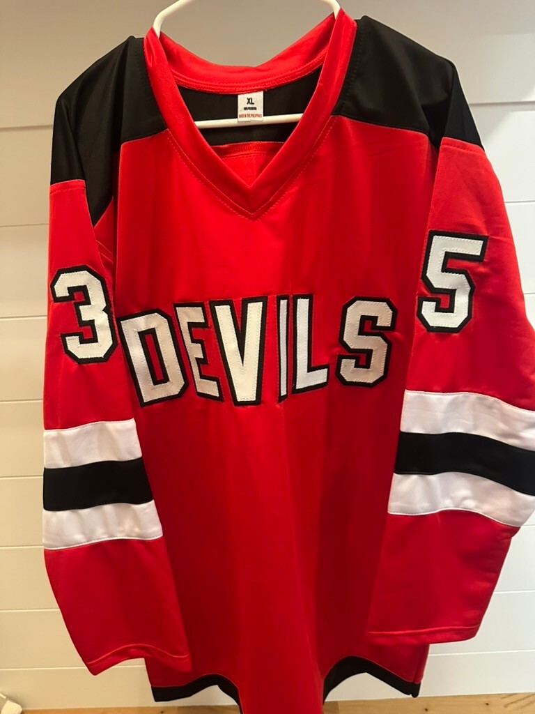 Cory Schneider Signed New Jersey Devils Red Custom Jersey #35 XL JSA