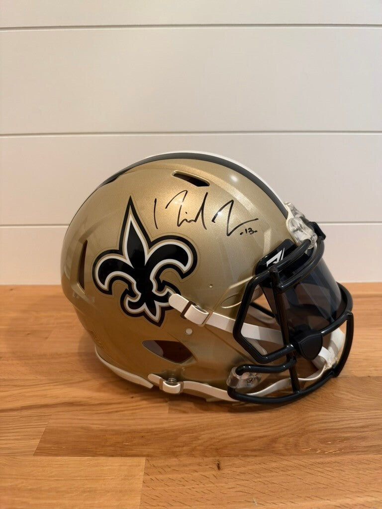 Michael Thomas Signed Saints Speed Authentic Full Size Helmet Visor JSA COA