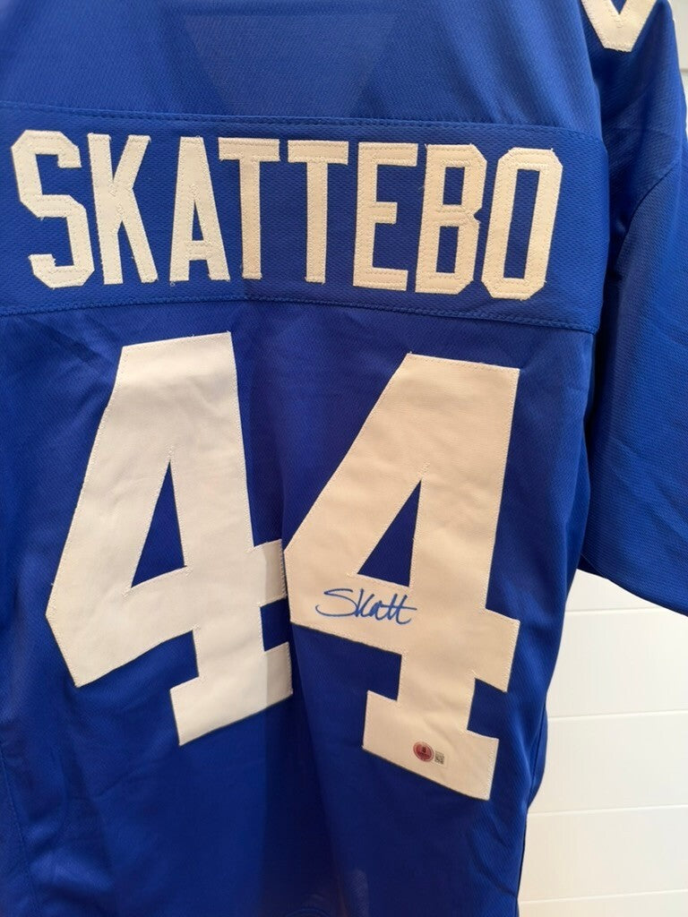 Cam Skattebo Signed New York Giants Jersey Number 44 Beckett Certified