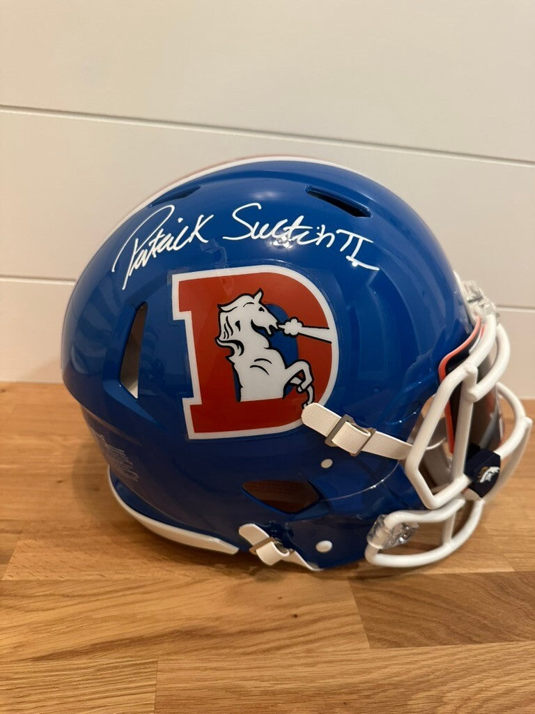 Patrick Surtain II Signed Broncos Throwback Full Size Authentic Helmet Beckett