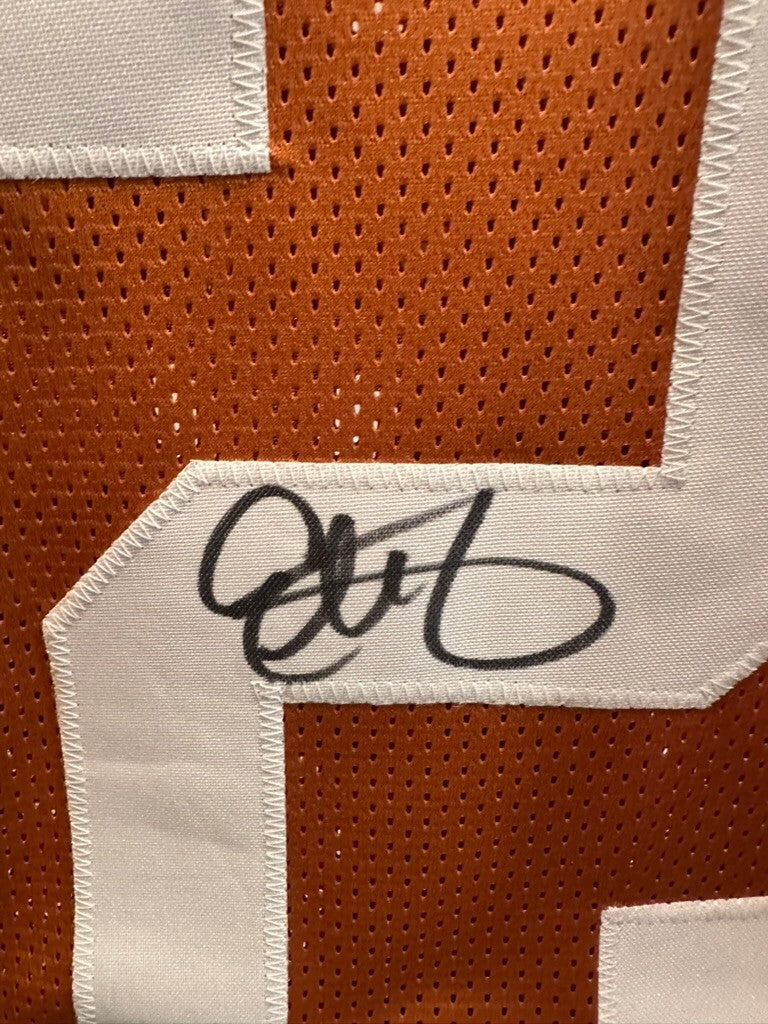 Eric Metcalf Signed Texas Longhorns #2 Orange Jersey JSA Authenticated