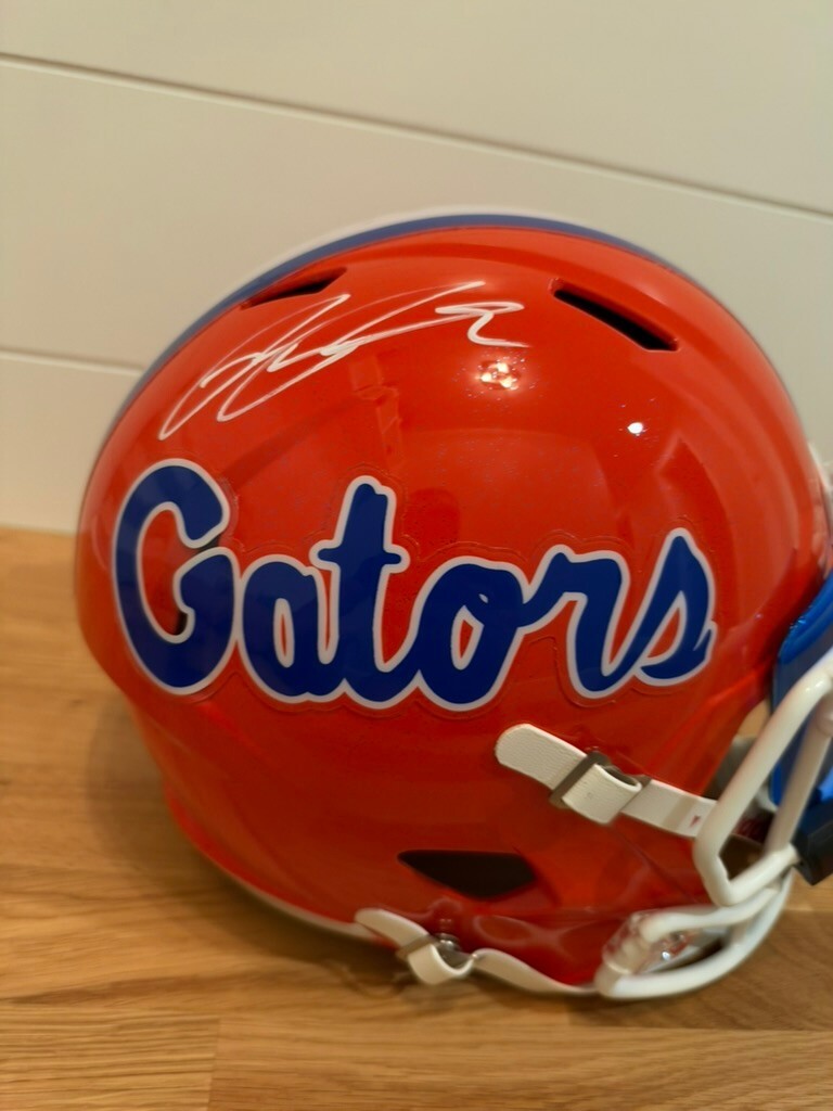 Ricky Pearsall Signed Florida Gators Full Size Speed Replica Helmet Beckett