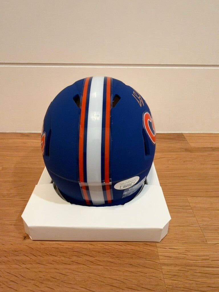 Caleb Banks Signed Florida Gators Blue Mini Helmet Orange Visor JSA COA