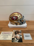 George Kittle Signed 49ers Riddell SpeedFlex MIDI Helmet Beckett Witness