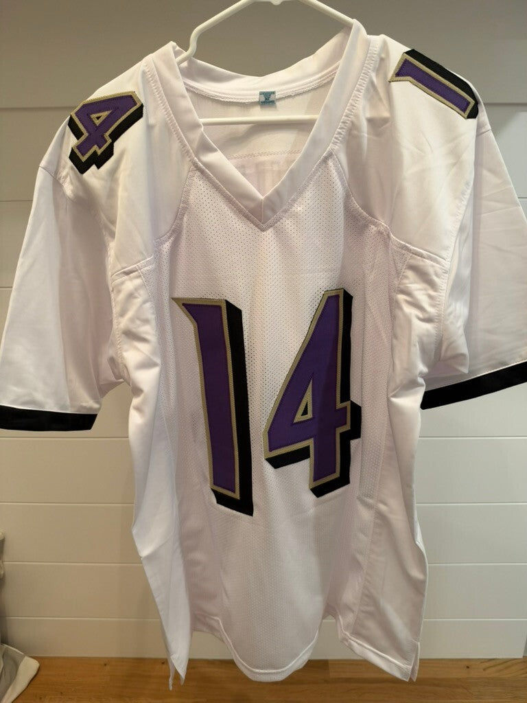Kyle Hamilton Signed Baltimore Ravens White Custom Jersey #14 Beckett BAS