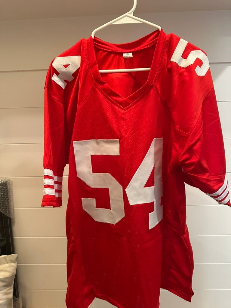 Fred Warner Signed San Francisco 49ers #54 Red Custom Jersey XL Beckett BAS