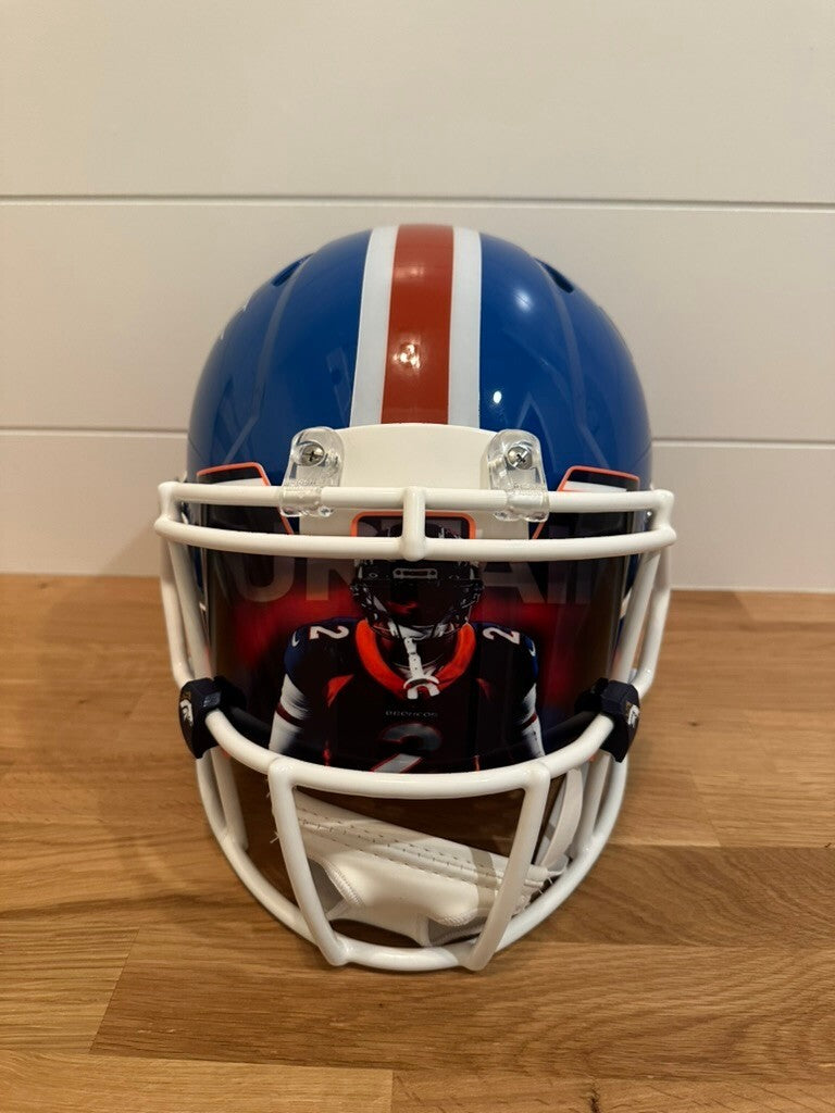 Patrick Surtain II Signed Broncos Throwback Full Size Authentic Helmet Beckett
