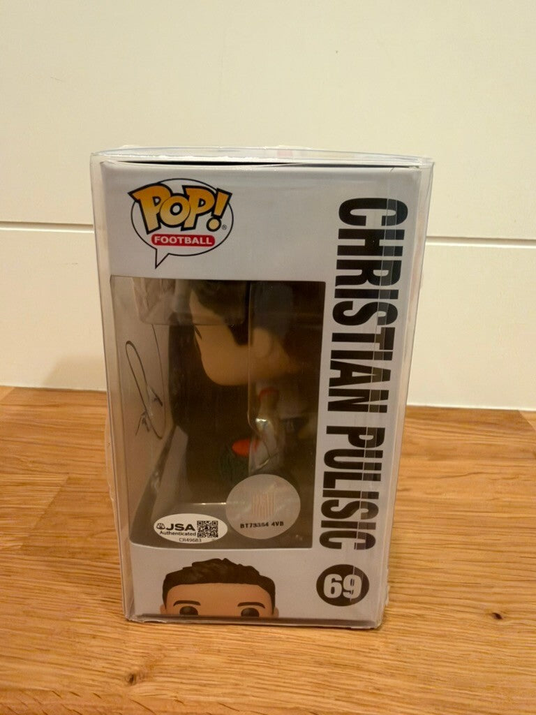 Christian Pulisic Signed Funko Pop #69 USA Soccer JSA Autograph With Protector