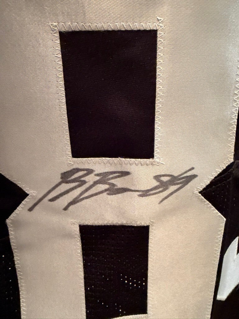 Brock Bowers Signed Las Vegas Raiders #89 Black Custom Jersey Beckett
