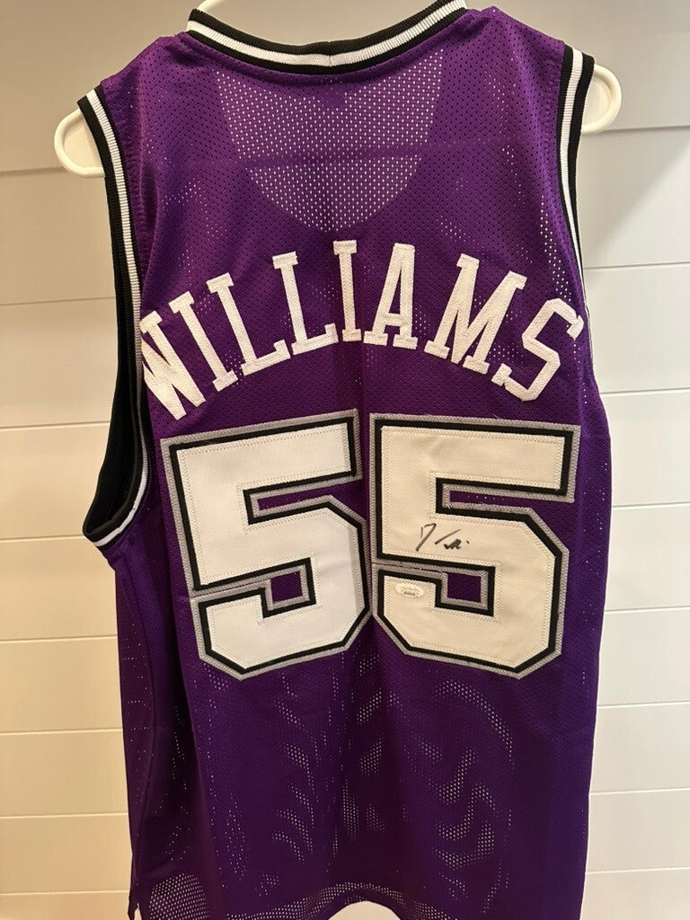 Jason Williams Signed Sacramento Kings Custom Purple Jersey #55 JSA COA
