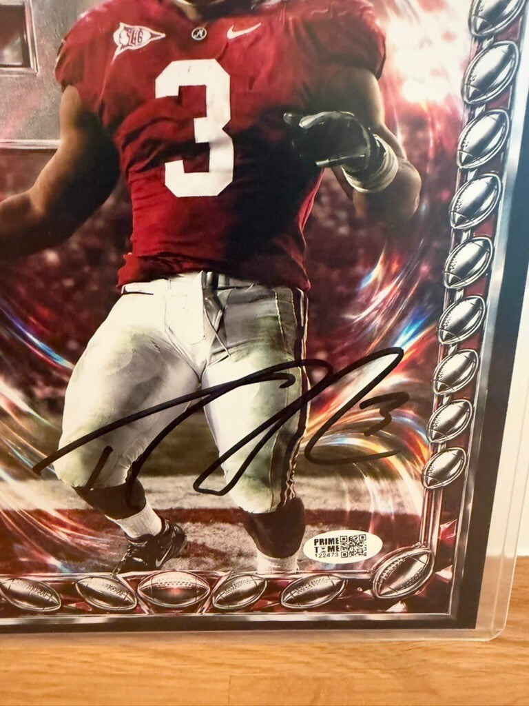 Trent Richardson Signed Alabama Crimson Tide 8x10 Photo Prime Time Authenticated