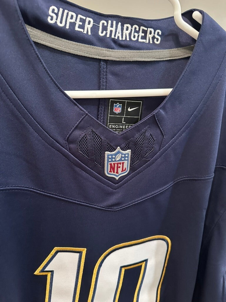Justin Herbert #10 Los Angeles Chargers Nike Dri-FIT Limited Jersey Navy Size L