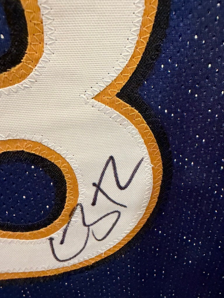 Caron Butler Signed Washington Wizards #3 Blue Jersey Beckett Witness
