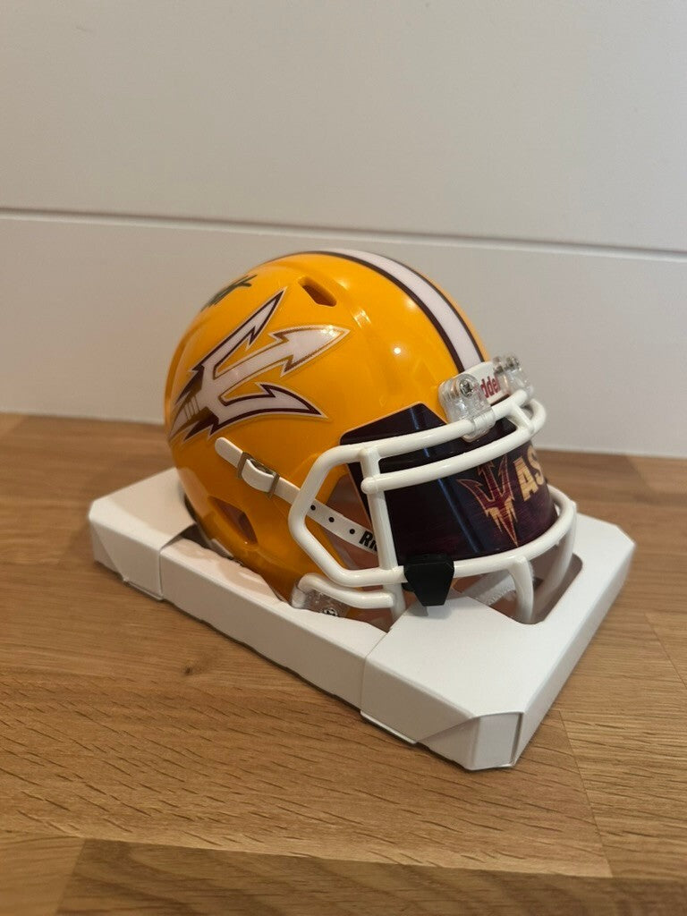 Cam Skattebo Signed Arizona State ASU Riddell Speed Mini Helmet JSA COA