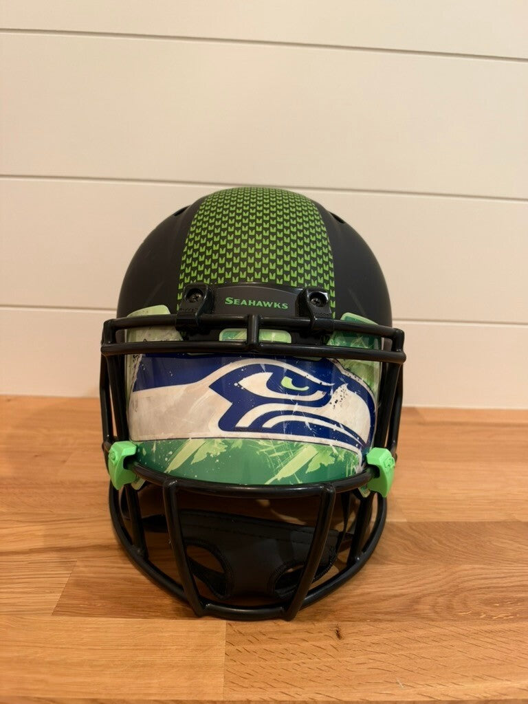 DK Metcalf Signed Seahawks Eclipse Authentic Full Size Helmet Beckett Visor