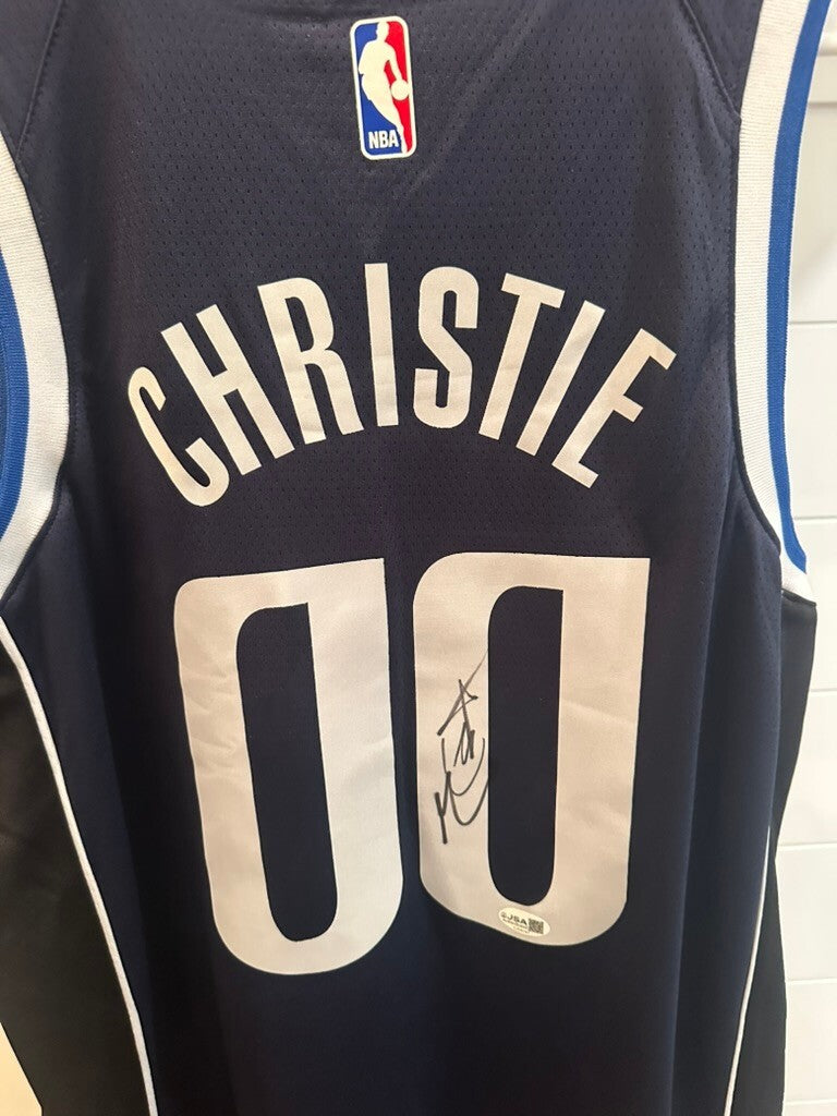 Max Christie Signed Dallas Mavericks Jordan Swingman Jersey JSA COA