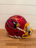 Kurt Warner Signed Cardinals Full Size Authentic Helmet Beckett Witnessed