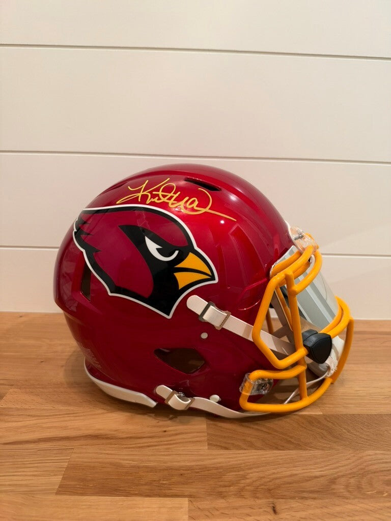 Kurt Warner Signed Cardinals Full Size Authentic Helmet Beckett Witnessed