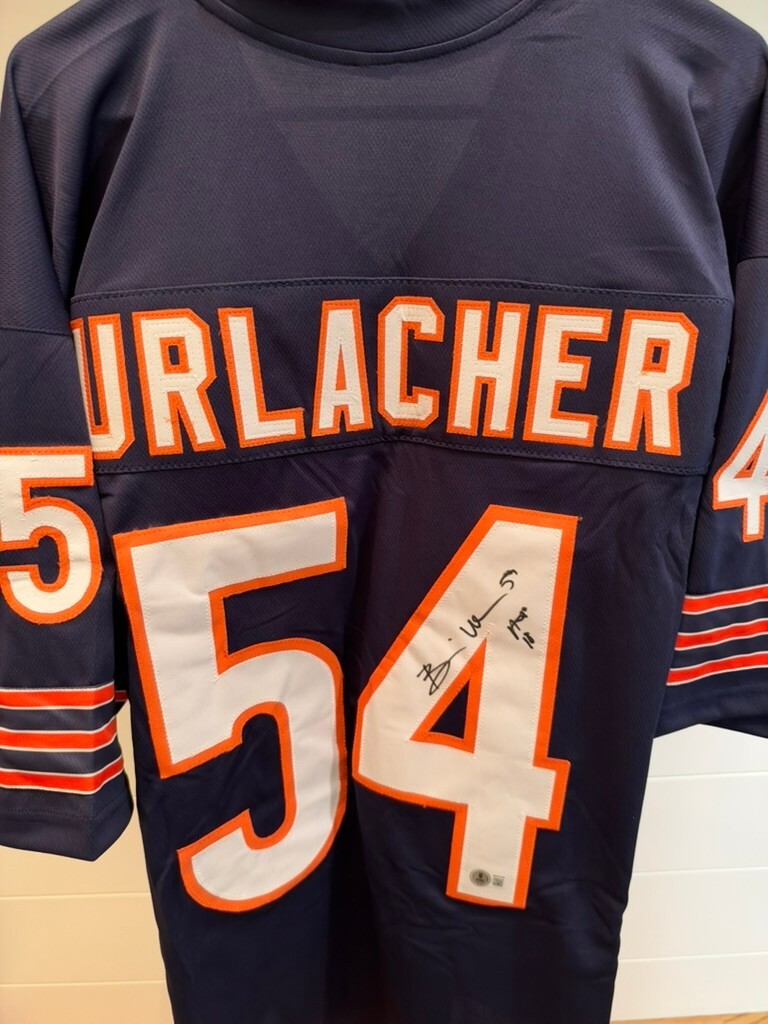 Brian Urlacher Signed Chicago Bears #54 Jersey Beckett Witness