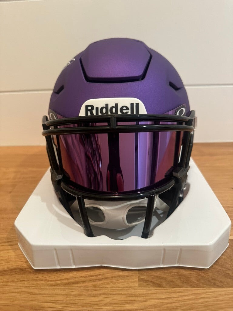 Adrian Peterson Signed Vikings SpeedFlex MIDI Helmet Beckett Purple Visor
