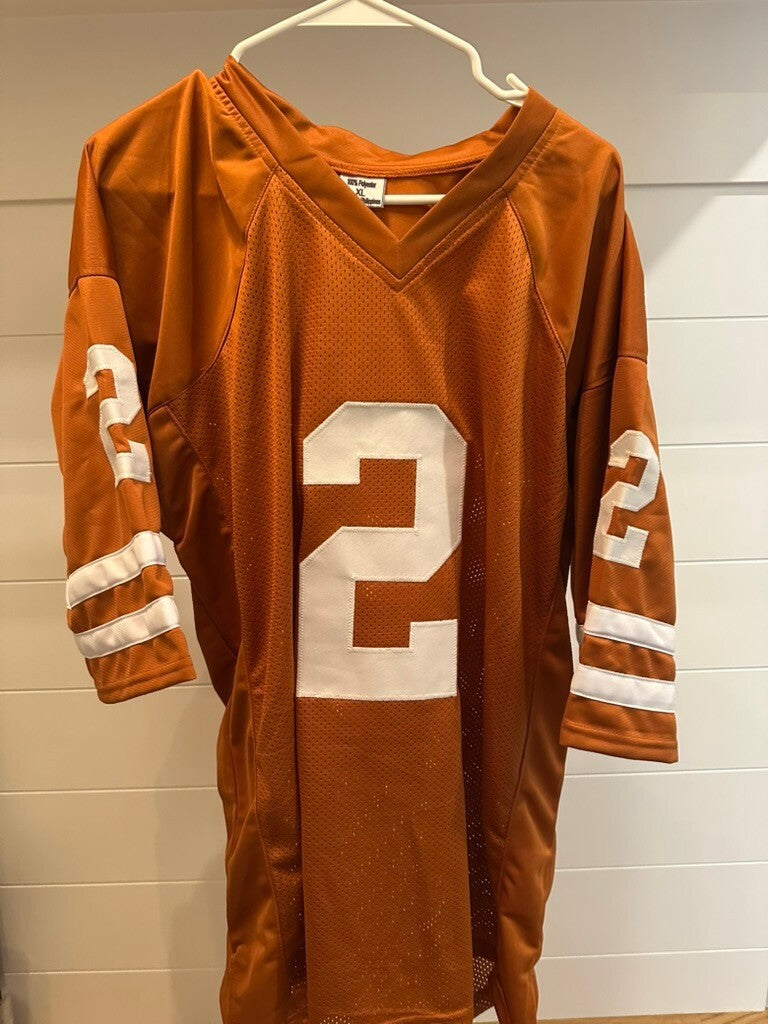 Eric Metcalf Signed Texas Longhorns #2 Orange Jersey JSA Authenticated