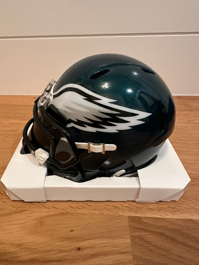 DeVonta Smith Signed Philadelphia Eagles Riddell Speed Mini Helmet Fanatics