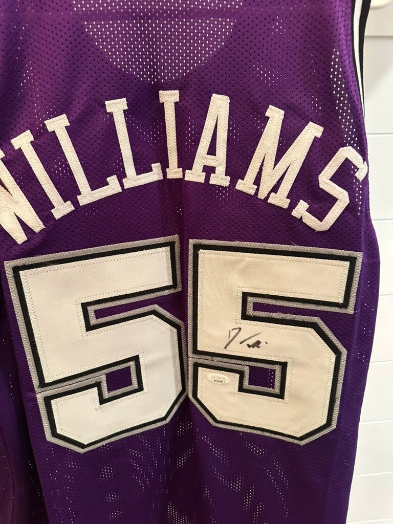 Jason Williams Signed Sacramento Kings Custom Purple Jersey #55 JSA COA